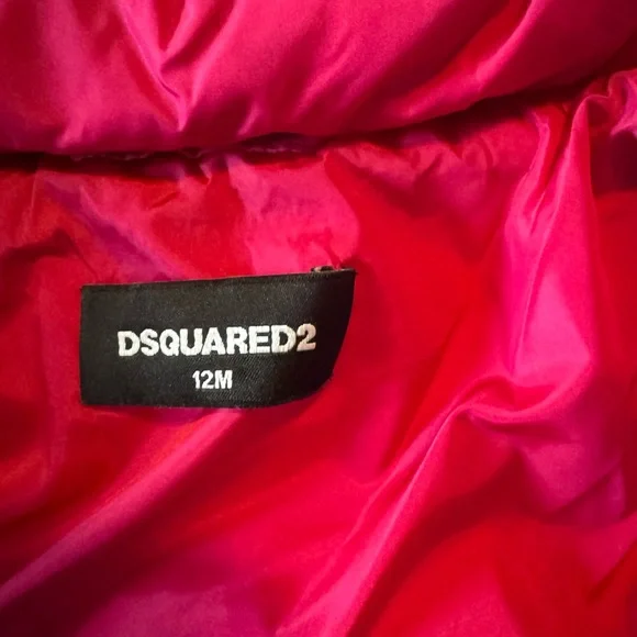 Infant DSQUARED puffer coat. Barely worn. 12months